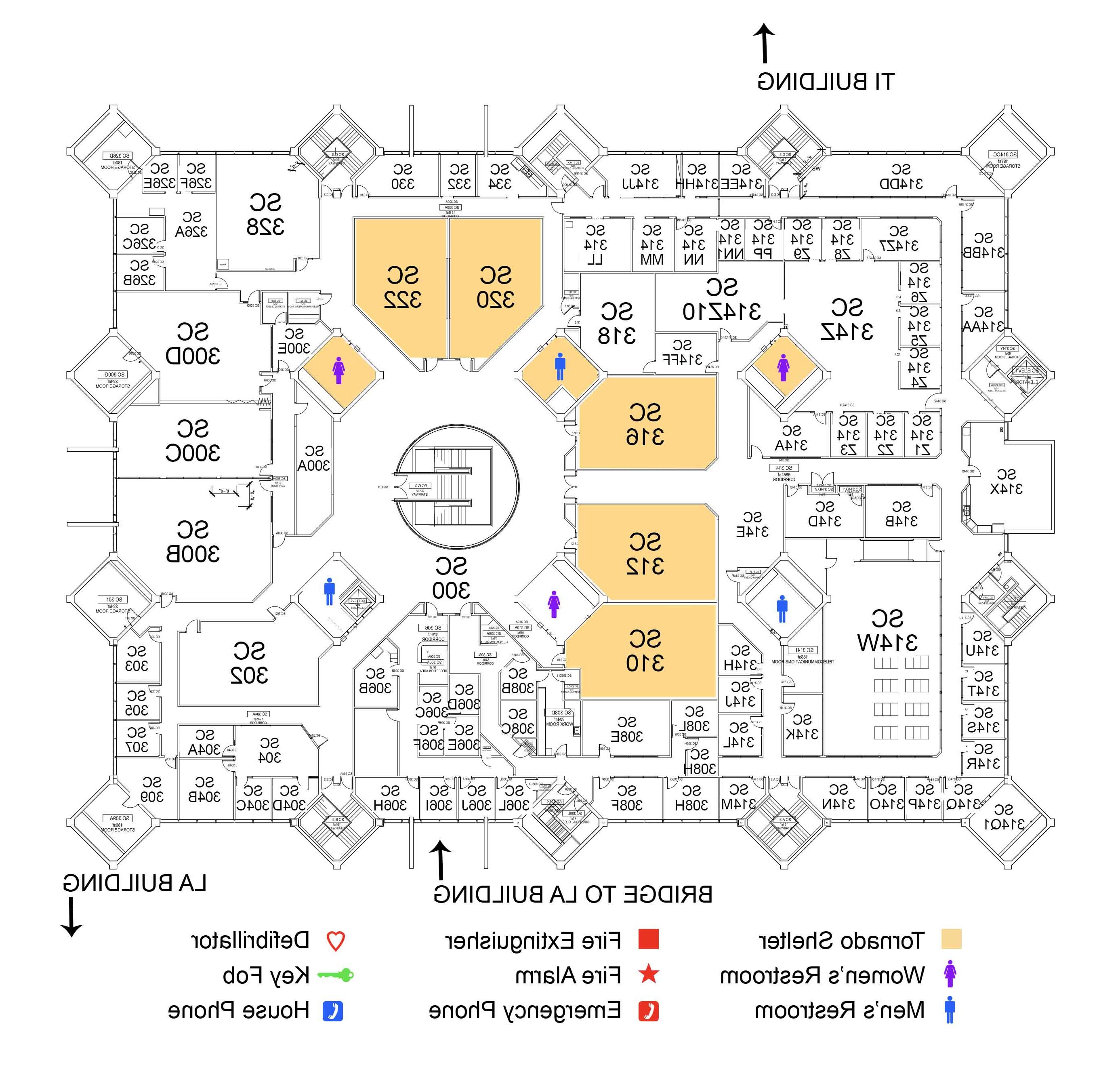 学生中心大楼三楼地图